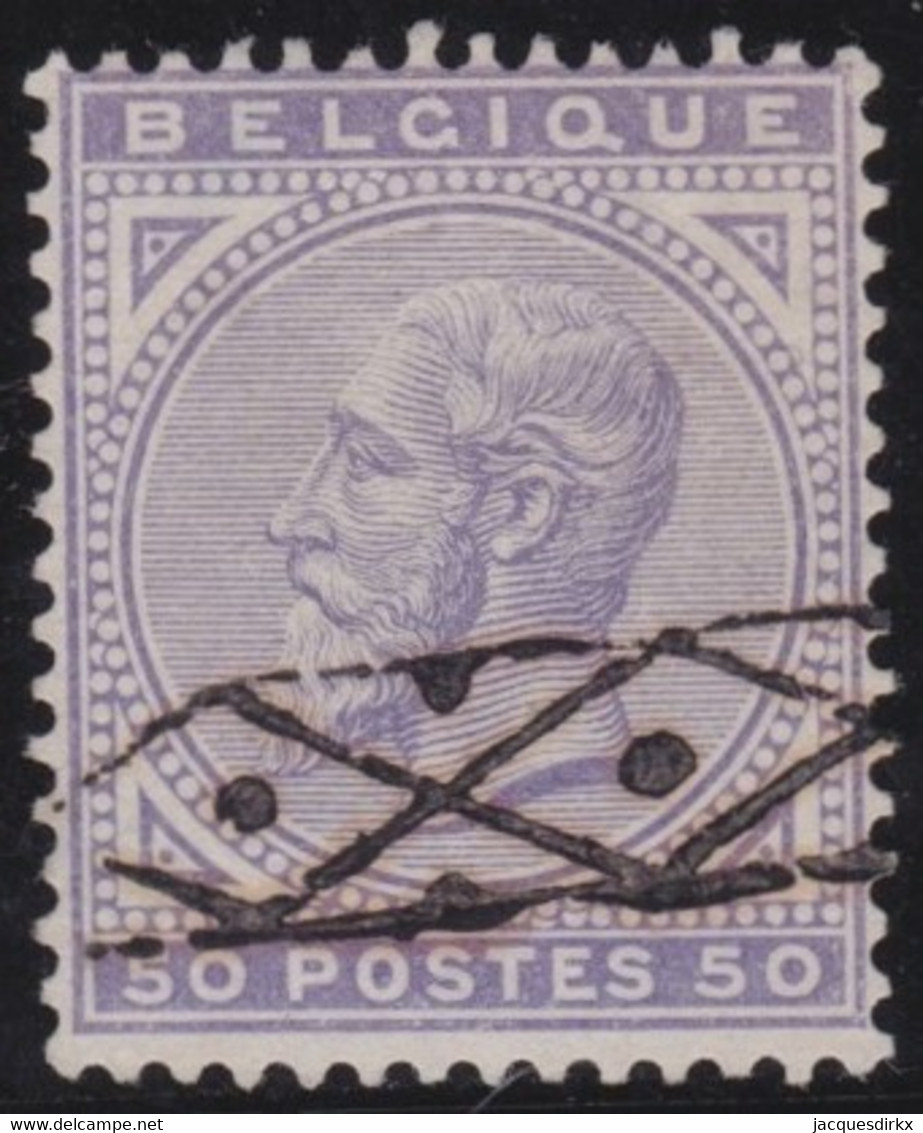 Belgie  .   OBP    .   41    .     O        .    Gestempeld     .   /   .   Oblitéré - 1883 Leopold II.