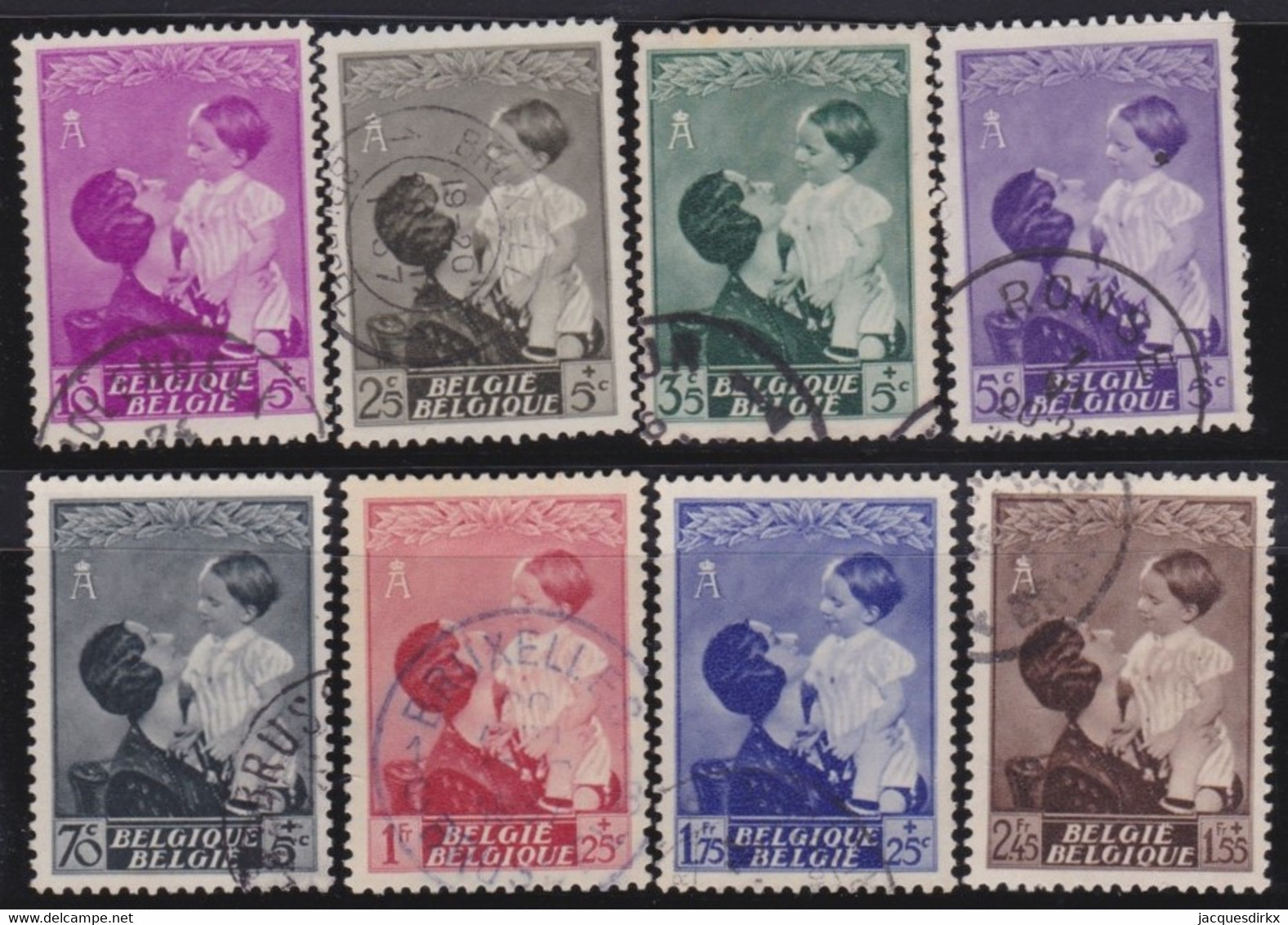 Belgie  .   OBP    .    447/454    .     O        .    Gestempeld     .   /   .   Oblitéré - Used Stamps