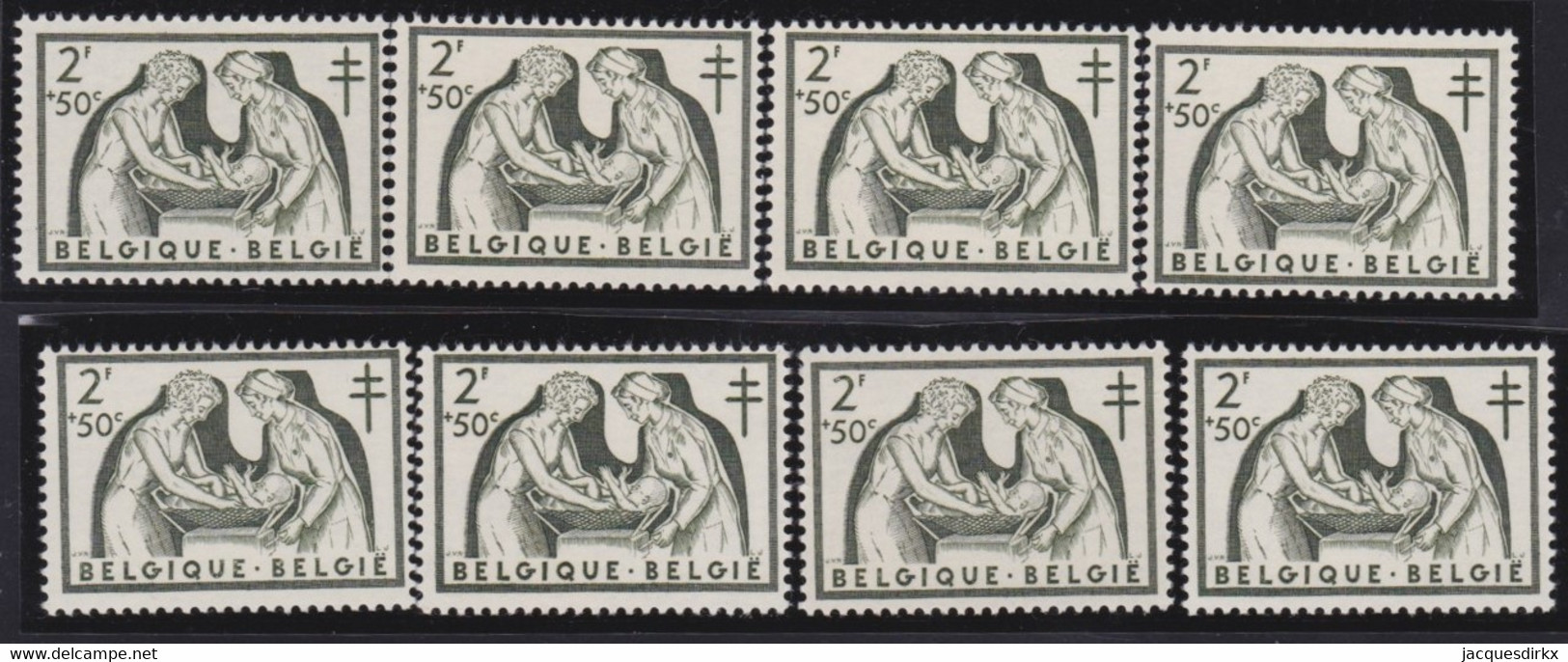 Belgie  .   OBP  .  1002  8x      .    **   .    Postfris  .    /  .   Neuf SANS Charnière - Ongebruikt