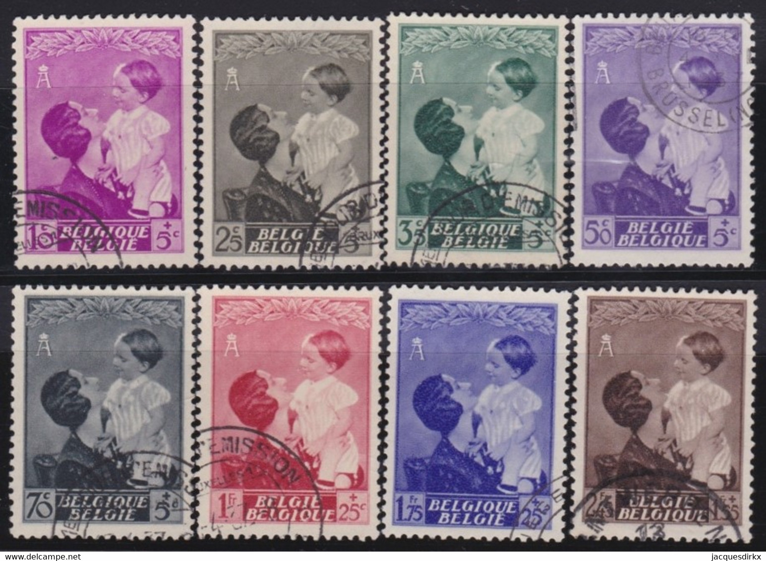 Belgie  .   OBP    .    447/454    .     O        .    Gestempeld     .   /   .   Oblitéré - Used Stamps