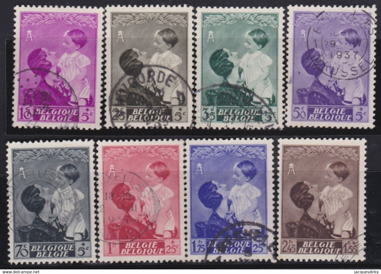 Belgie  .   OBP    .    447/454    .     O        .    Gestempeld     .   /   .   Oblitéré - Used Stamps