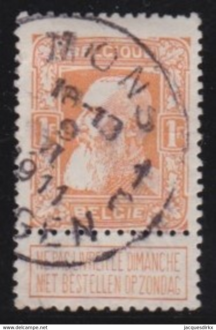 Belgie  .   OBP    .   79   .     O        .    Gestempeld     .   /   .   Oblitéré - 1905 Grosse Barbe