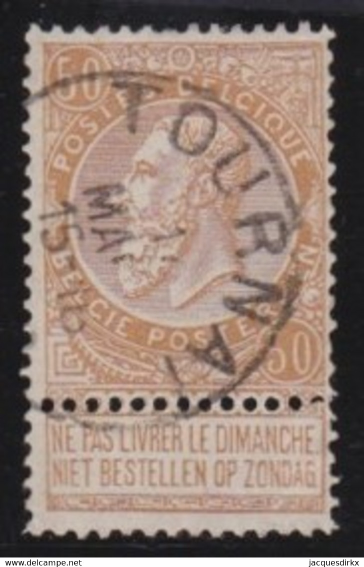 Belgie  .   OBP    .    62      .     O        .    Gestempeld     .   /   .   Oblitéré - 1893-1900 Thin Beard