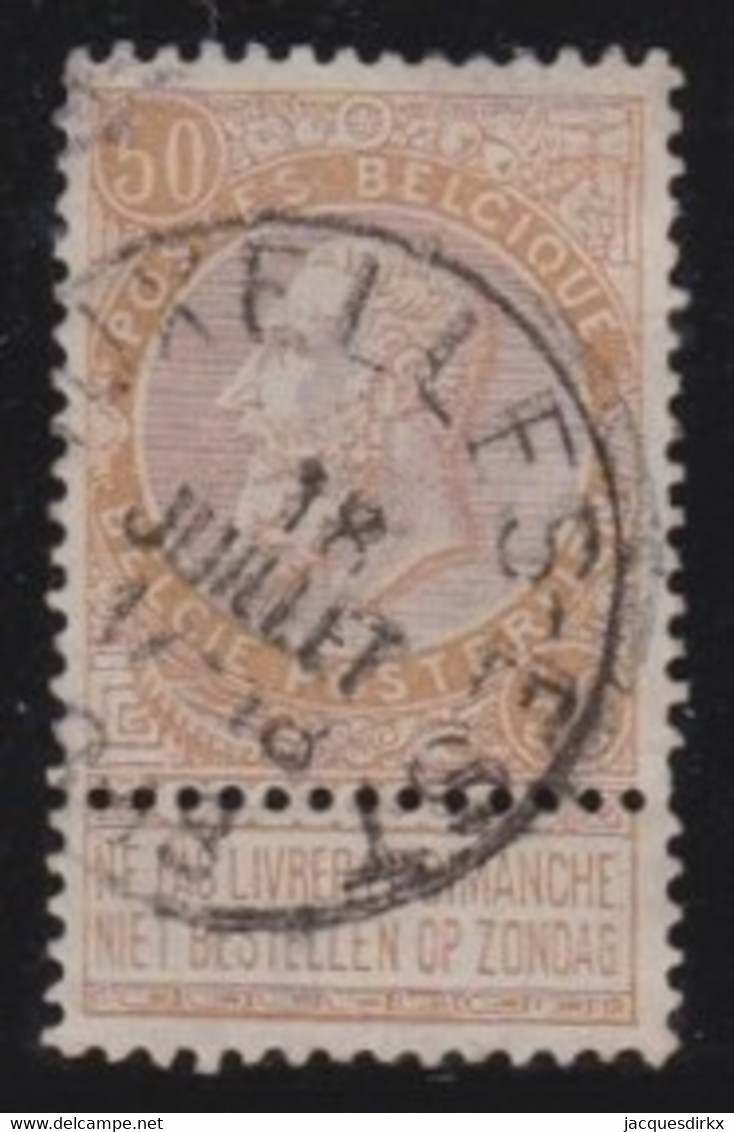 Belgie  .   OBP    .    62      .     O        .    Gestempeld     .   /   .   Oblitéré - 1893-1900 Fijne Baard