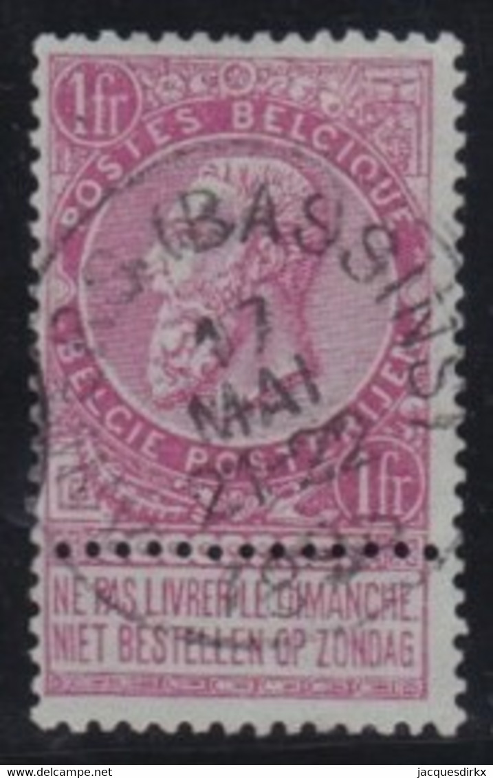 Belgie  .   OBP    .   64      .     O        .    Gestempeld     .   /   .   Oblitéré - 1893-1900 Fine Barbe