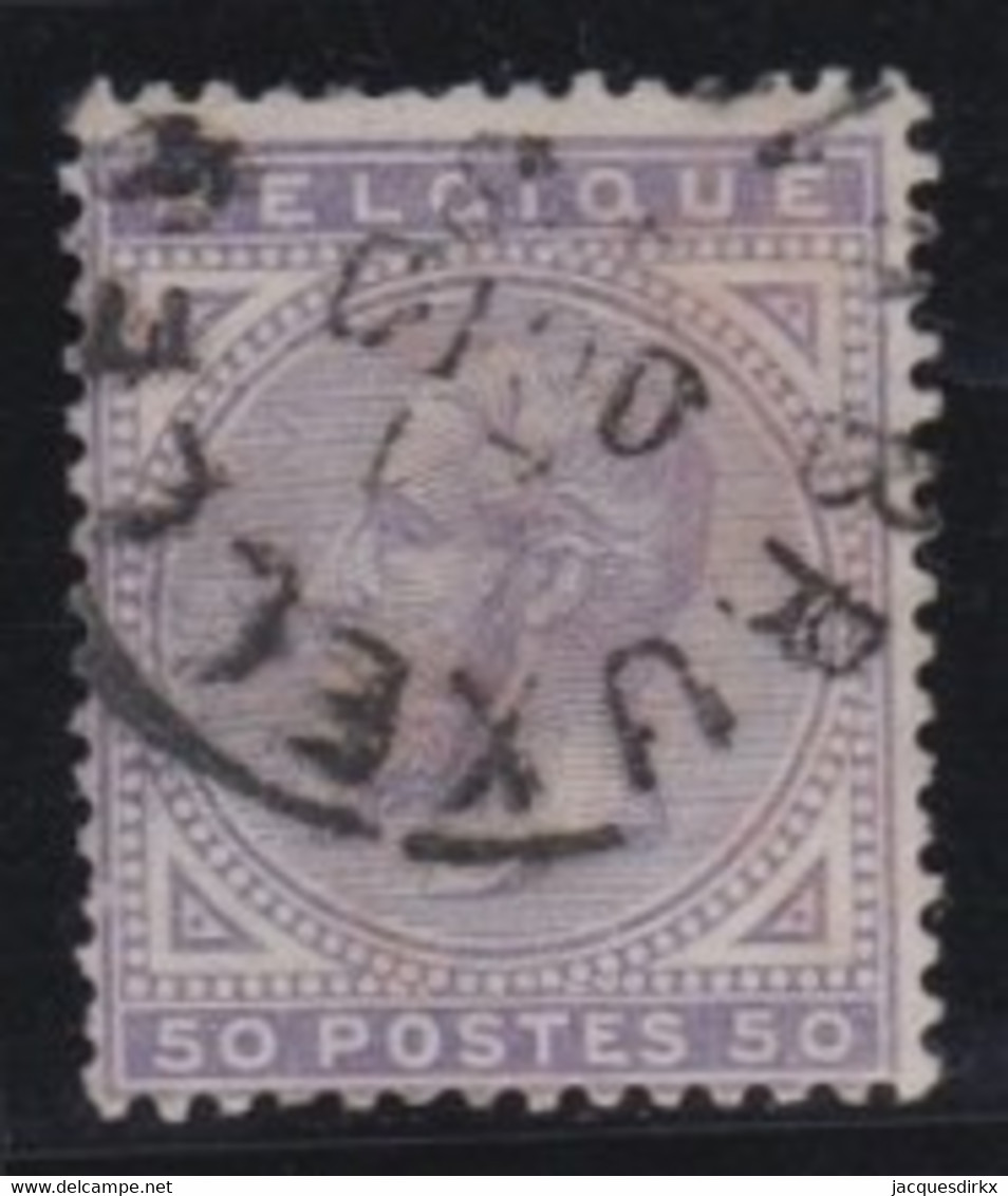 Belgie  .   OBP    .   41     .     O        .    Gestempeld     .   /   .   Oblitéré - 1883 Leopoldo II