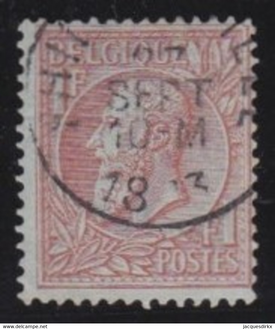 Belgie  .   OBP    .    51     .     O        .    Gestempeld     .   /   .   Oblitéré - 1884-1891 Leopold II.