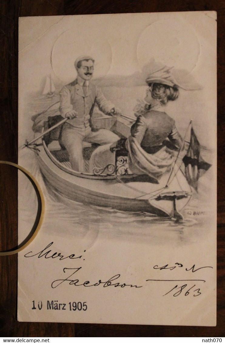 1905 CPA Ak Kalouga Empire Russe Russie  Pour Montaigu Vendée Couple Femme Elegante Enfant Litho - Briefe U. Dokumente