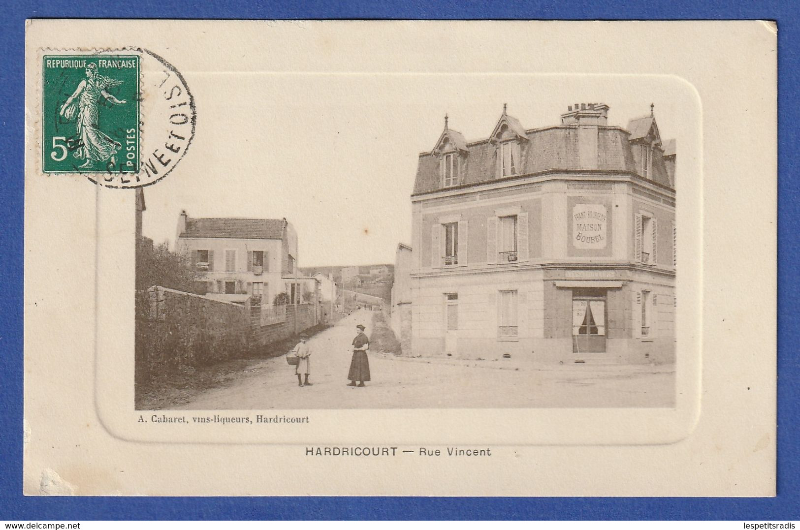 ***RARE CPA 78 HARDRICOURT - Rue Vincent - Hardricourt