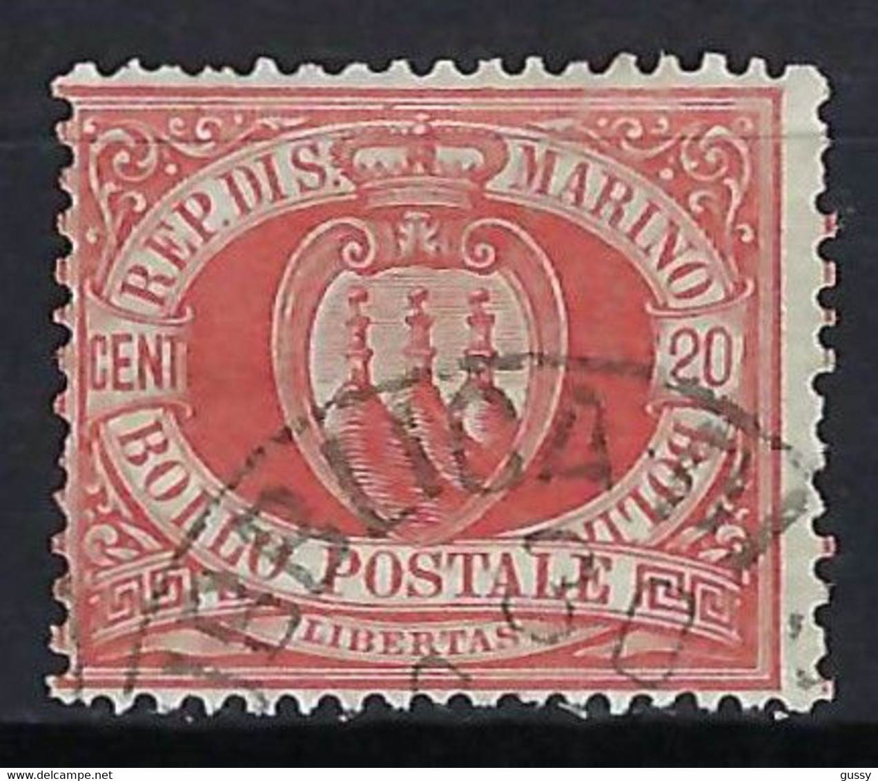 SAINT MARIN Ca.1867-90:  Le Y&T 4 Obl. CAD - Usati