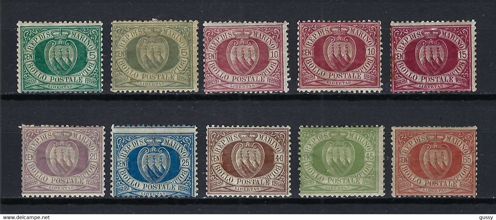 SAINT MARIN Ca.1892-99:  Lot De Neufs* - Unused Stamps