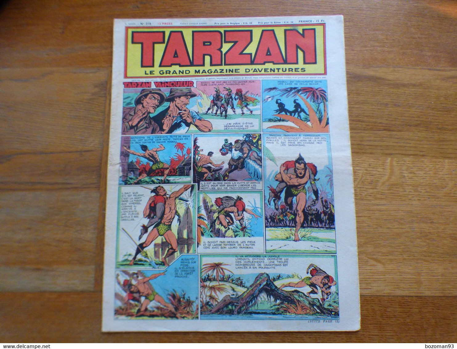 JOURNAL TARZAN N° 210  BUFFALO BILL + L'EPERVIER - Tarzan