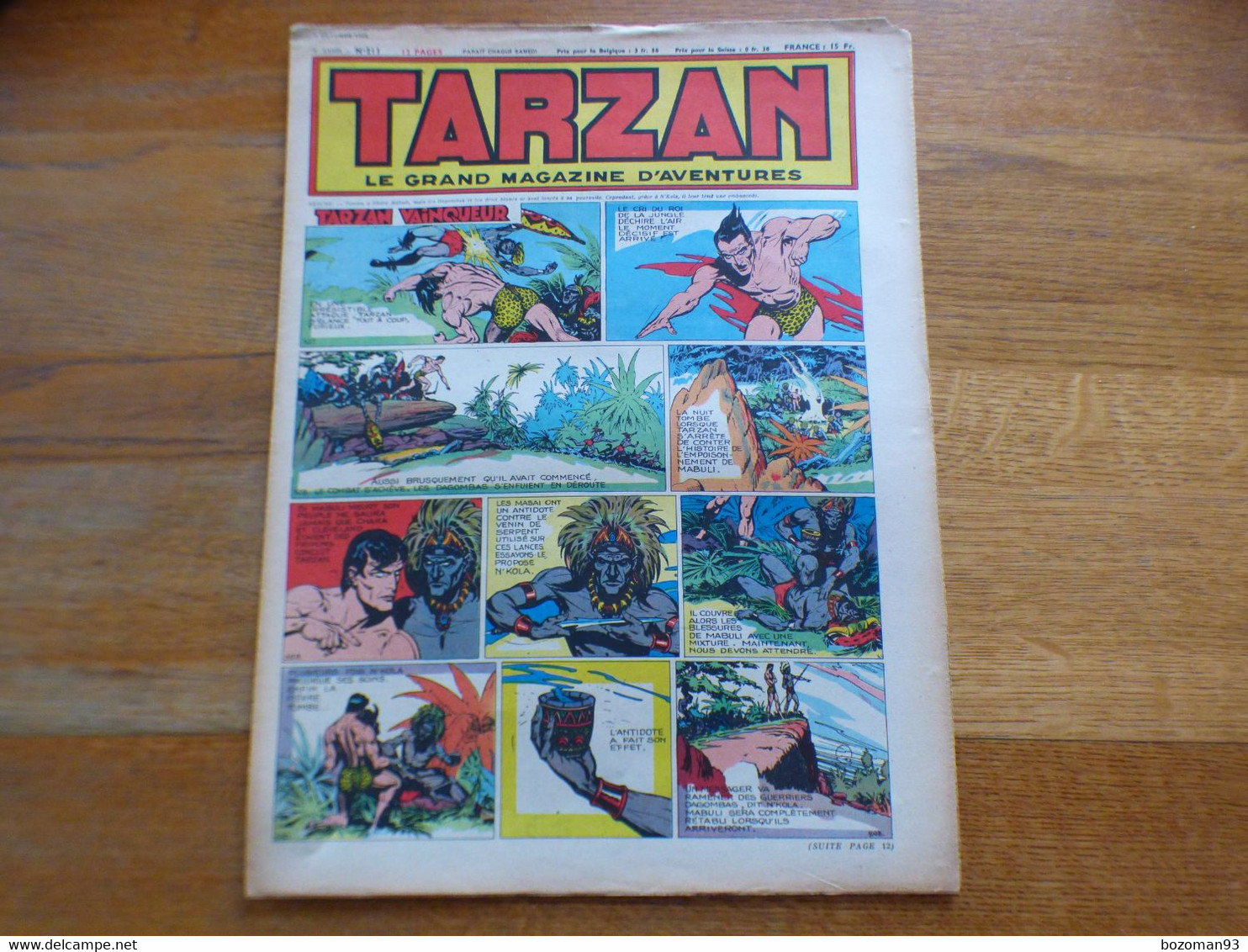 JOURNAL TARZAN N° 211  BUFFALO BILL + L'EPERVIER - Tarzan