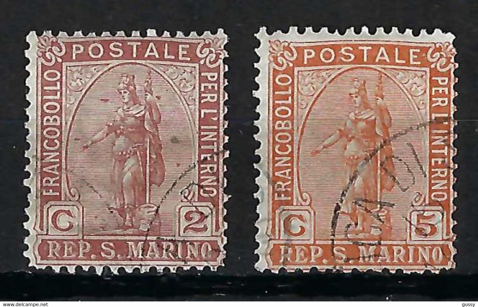 SAINT MARIN Ca.1899:  Lot D'obl. - Used Stamps