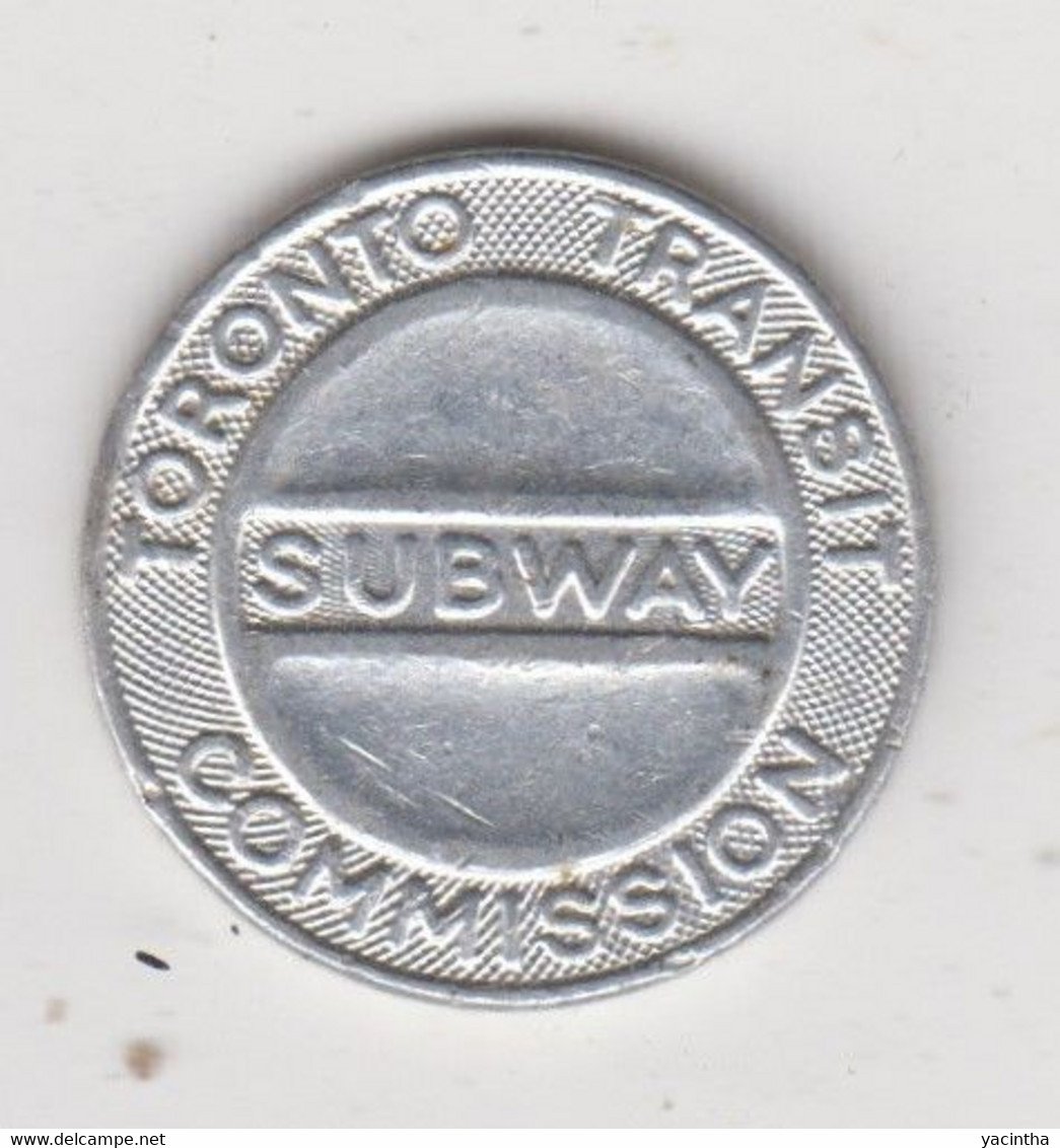 Toronto Subway . Good For One Fare    (1017) - Professionali/Di Società