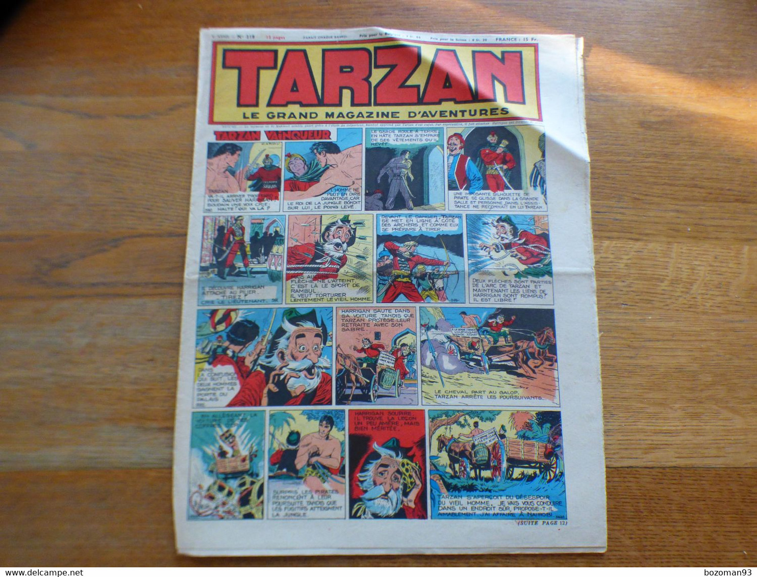 JOURNAL TARZAN N° 218    BUFFALO BILL + L'EPERVIER - Tarzan