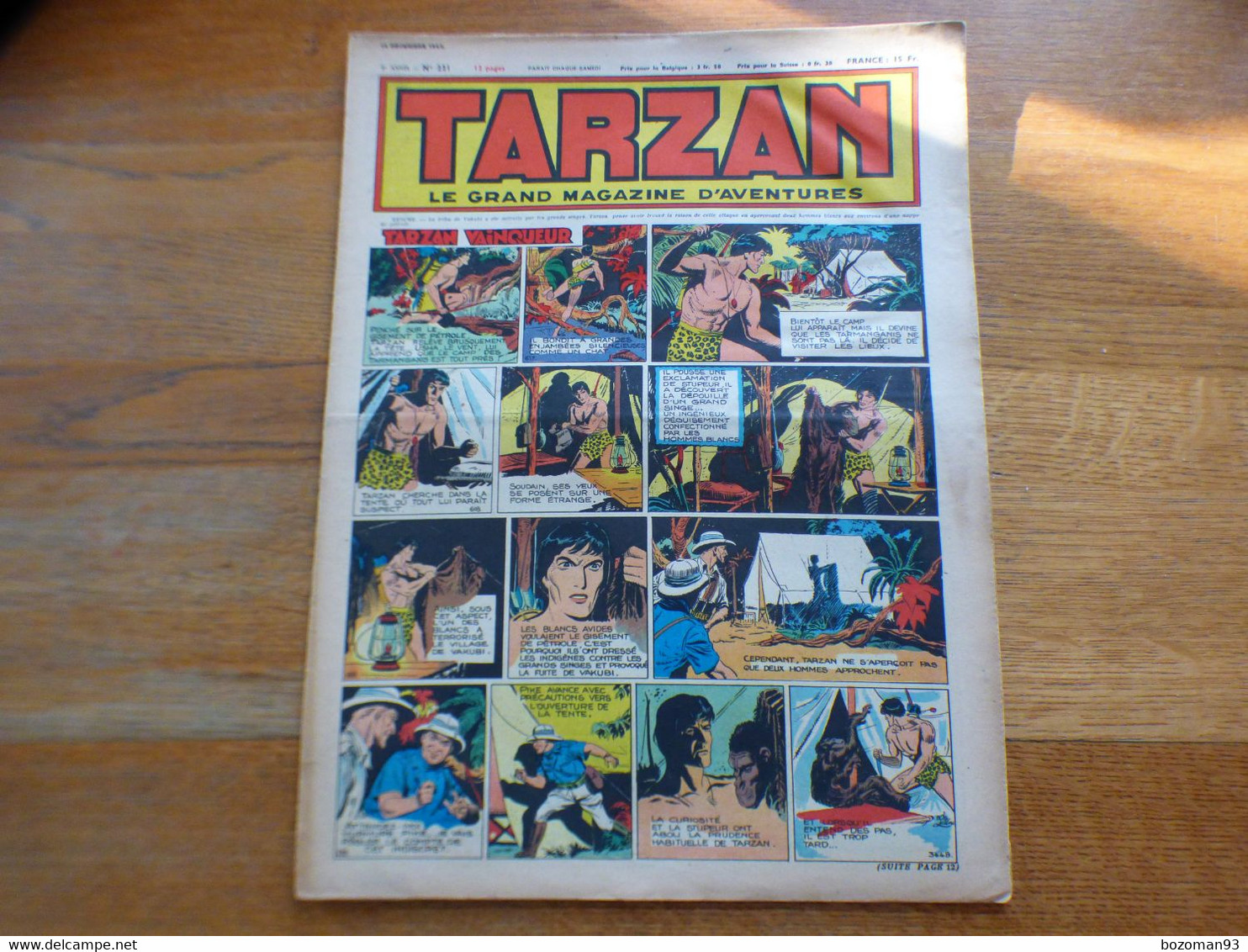 JOURNAL TARZAN N° 221    BUFFALO BILL + L'EPERVIER - Tarzan