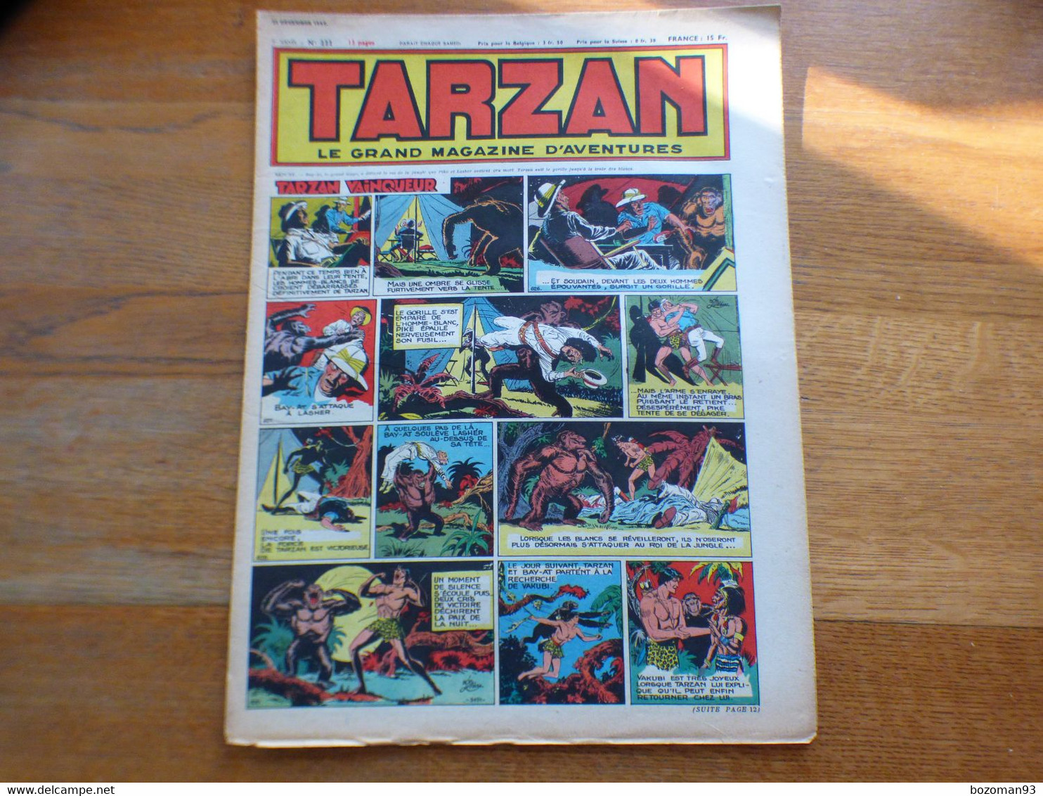 JOURNAL TARZAN N° 222    BUFFALO BILL + L'EPERVIER - Tarzan