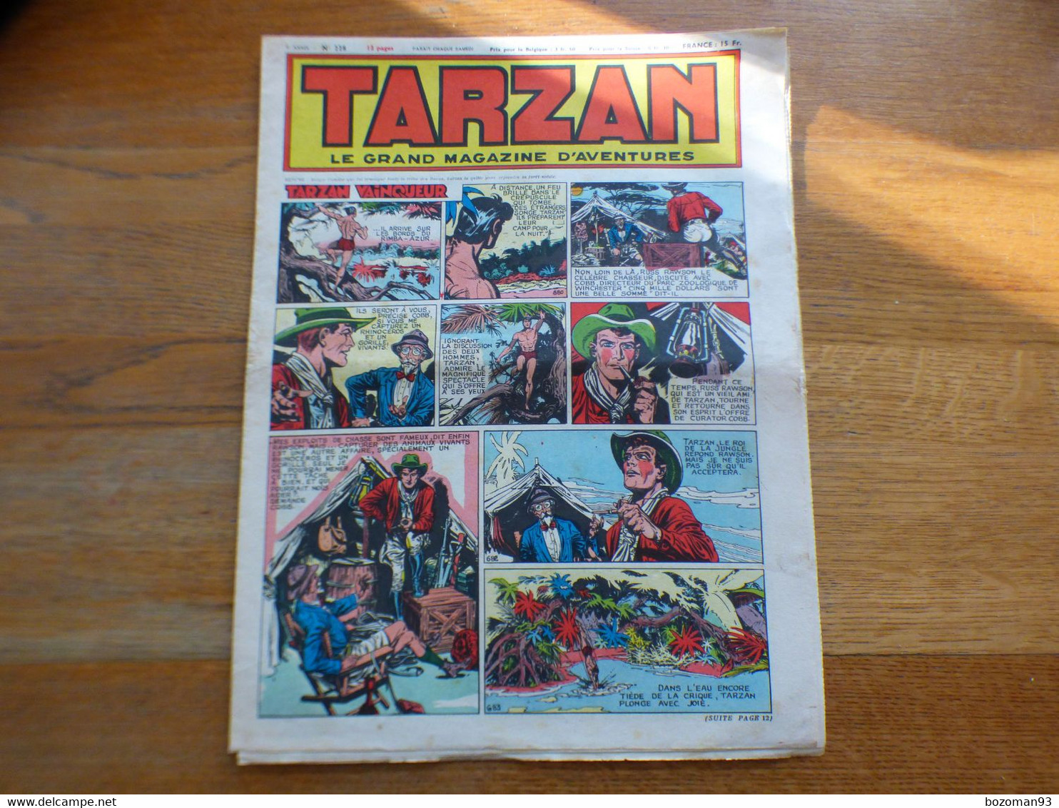 JOURNAL TARZAN N° 228    BUFFALO BILL + L'EPERVIER - Tarzan