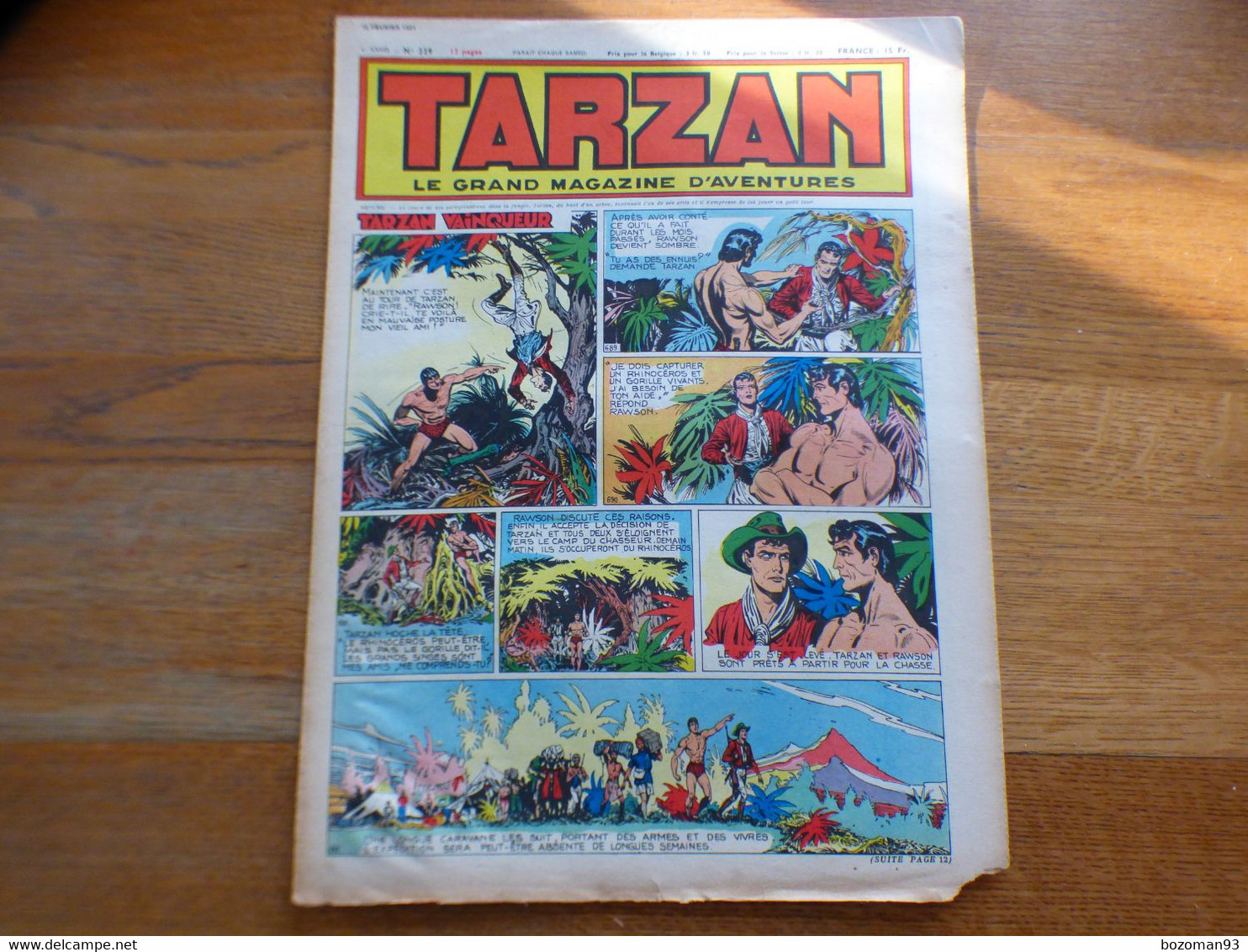 JOURNAL TARZAN N° 229    BUFFALO BILL + L'EPERVIER - Tarzan