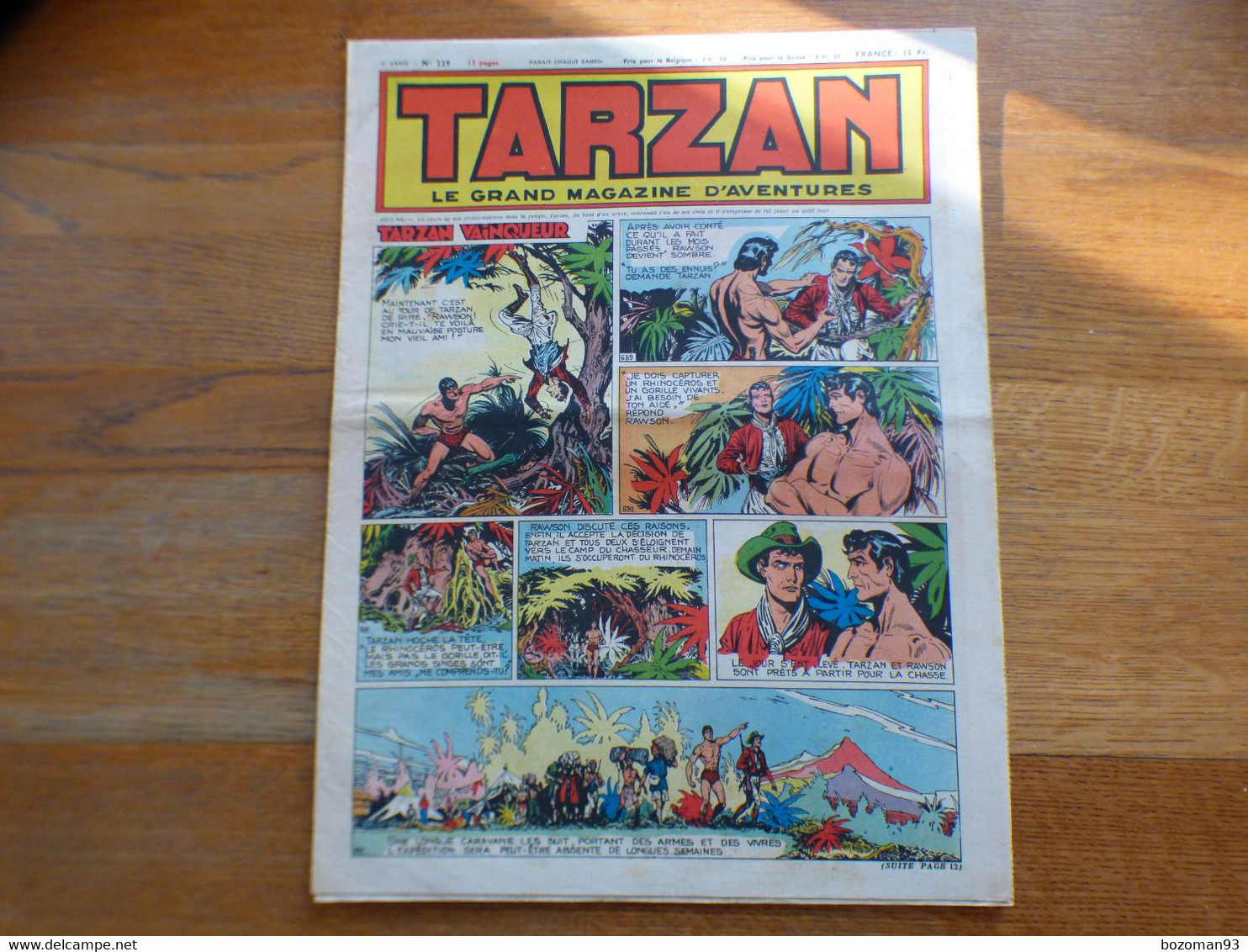 JOURNAL TARZAN N° 229    BUFFALO BILL + L'EPERVIER - Tarzan