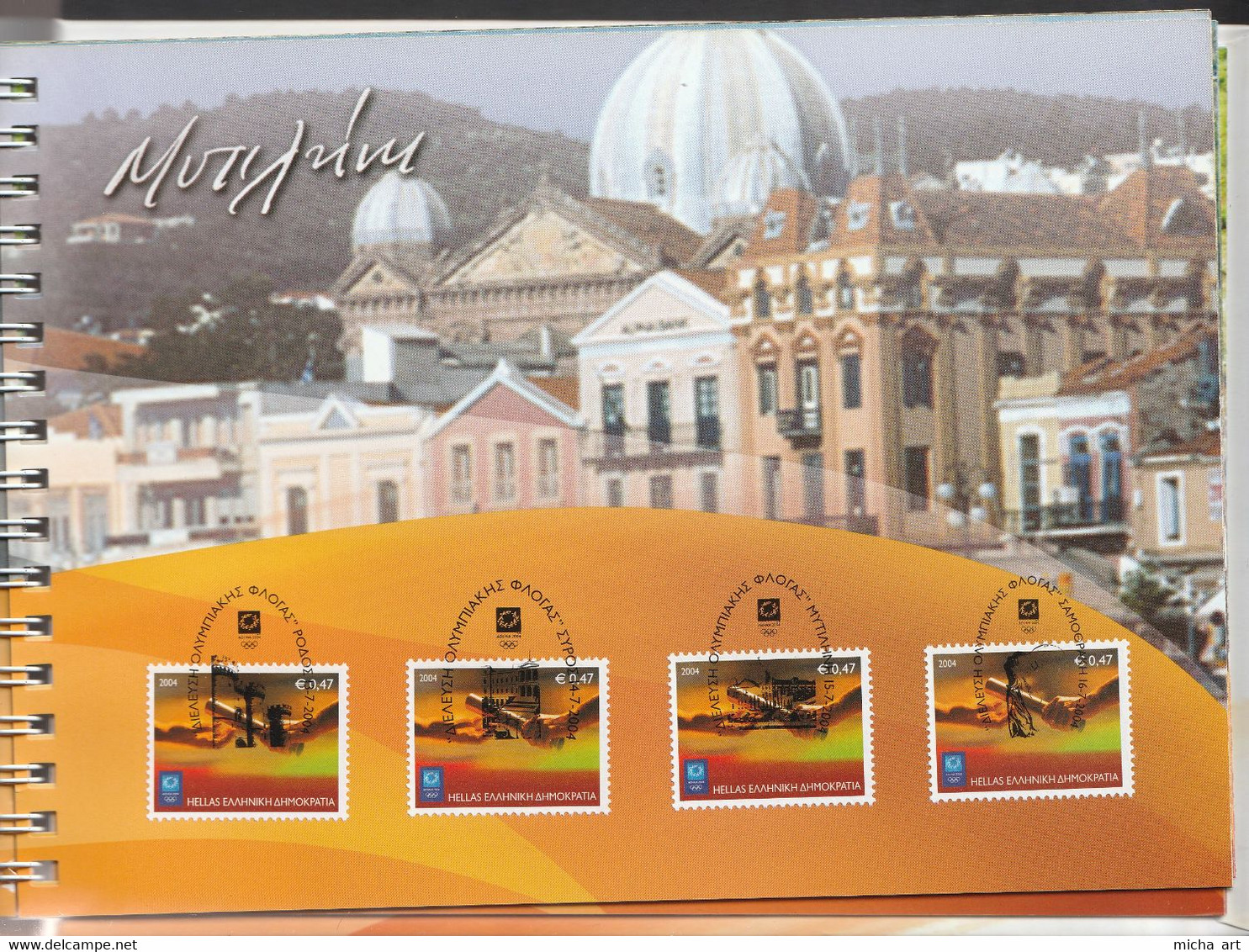 Greece 2004 The Olympic Torch In Greece Booklet HGS - Carnets