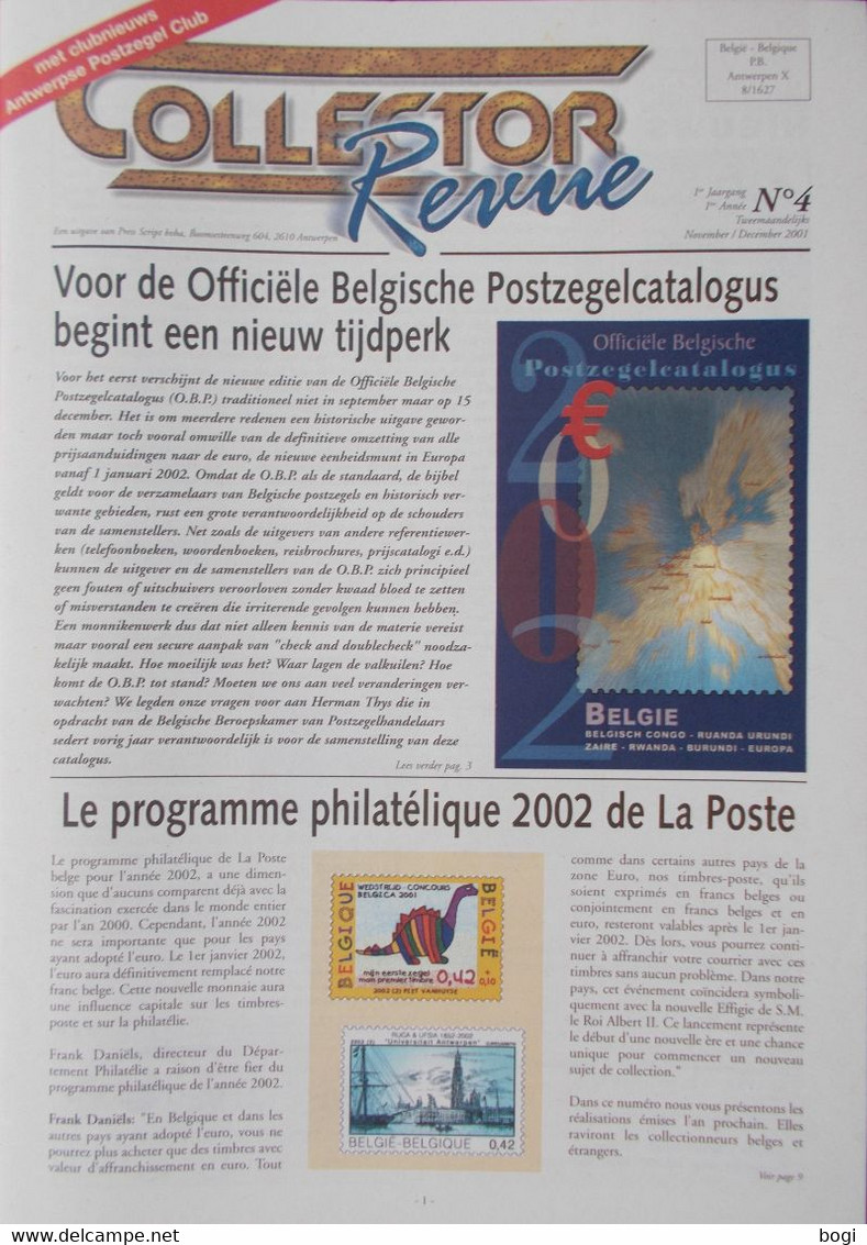 Collector Revue Nr. 4 Uit Jaar 2001 - Nederlands (vanaf 1941)