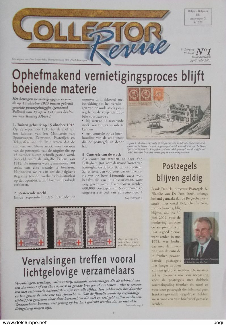 Collector Revue Nr. 1 Uit Jaar 2001 - Néerlandais (àpd. 1941)