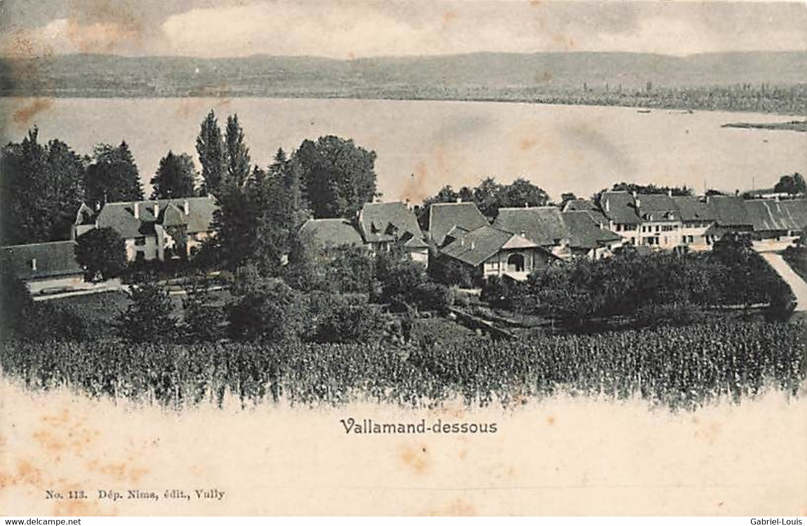 Vallamand-dessous 1909 Vully District D'Avenches - Allaman