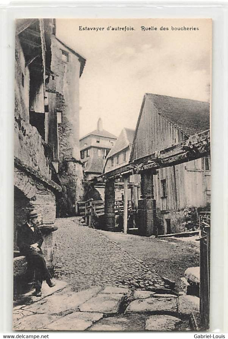 Estavayer D'autrefois Ruelle Des Boucheries - Estavayer