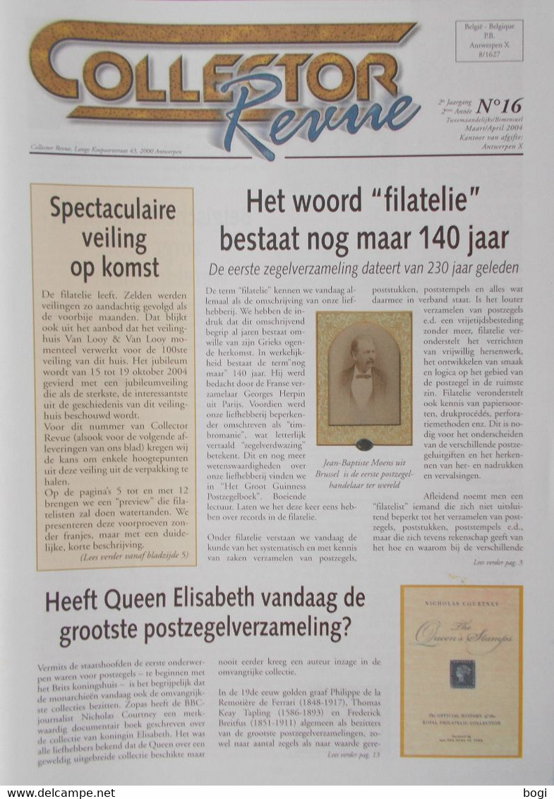 Collector Revue Nr. 16 Uit Jaar 2004 - Niederländisch (ab 1941)