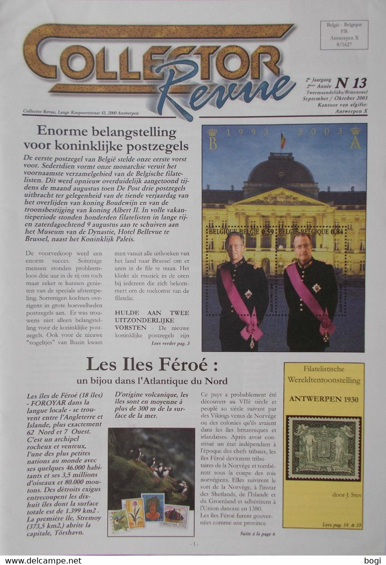 Collector Revue Nr. 13 Uit Jaar 2003 - Niederländisch (ab 1941)