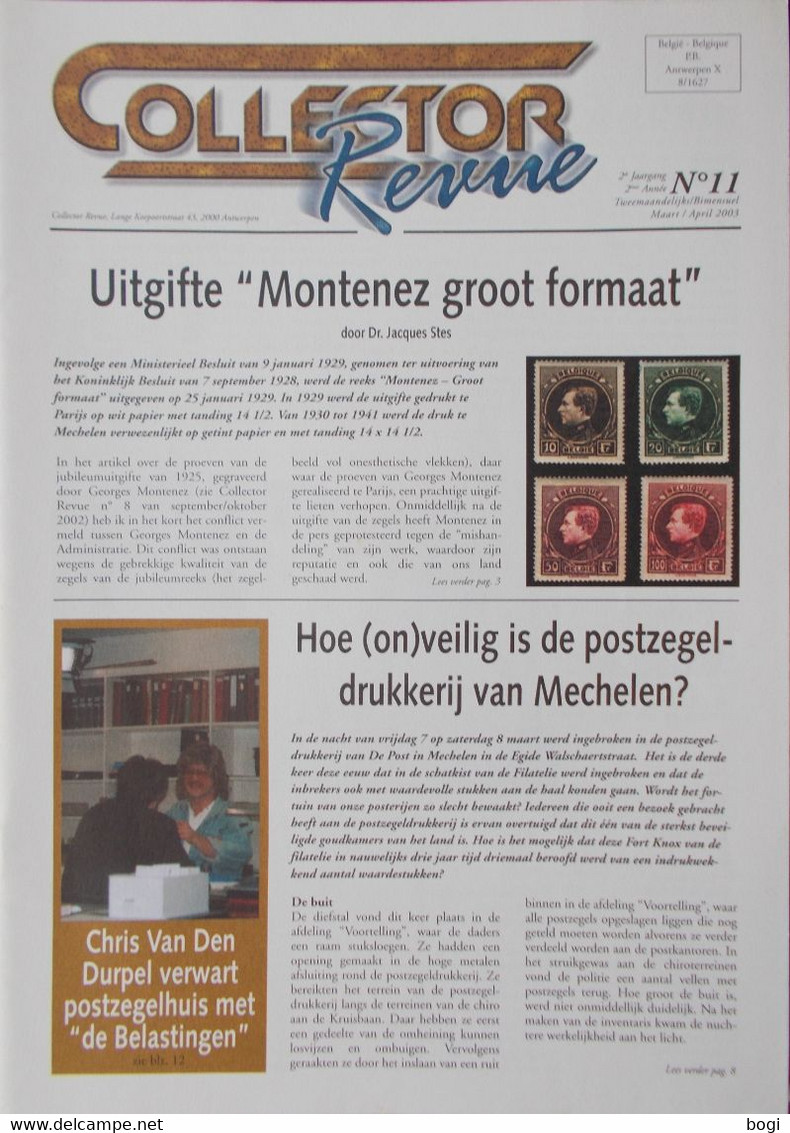 Collector Revue Nr. 11 Uit Jaar 2003 - Niederländisch (ab 1941)