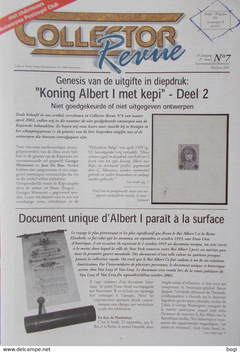 Collector Revue Nr. 7 Uit Jaar 2002 - Niederländisch (ab 1941)