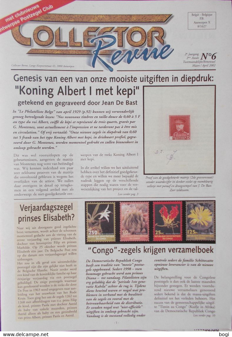 Collector Revue Nr. 6 Uit Jaar 2002 - Néerlandais (àpd. 1941)