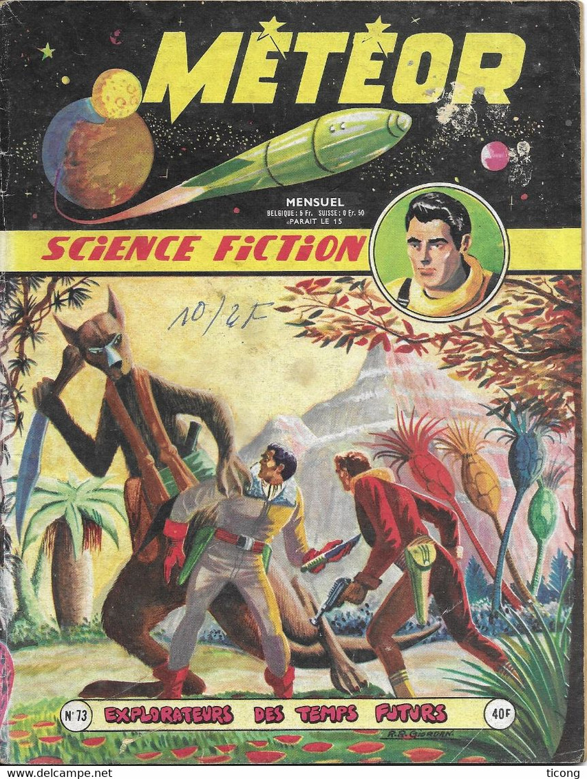 METEOR SCIENCE FICTION 1959 - EXPLORATEURS DES TEMPS FUTURS - EDITIONS ARTIMA TOURCOING, VOIR LES SCANNERS - Meteor