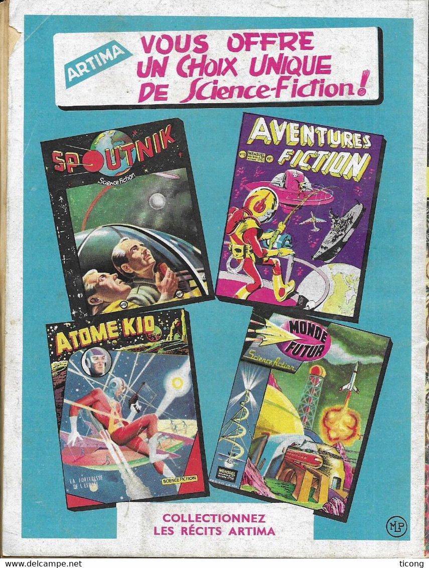 METEOR SCIENCE FICTION 1959 - EXPLORATEURS DES TEMPS FUTURS - EDITIONS ARTIMA TOURCOING, VOIR LES SCANNERS - Meteor