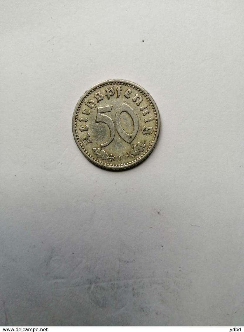 ALLEMAGNE = UNE PIECE  DE 50 REICHSPFENNIG DE 1935 F - 50 Reichspfennig