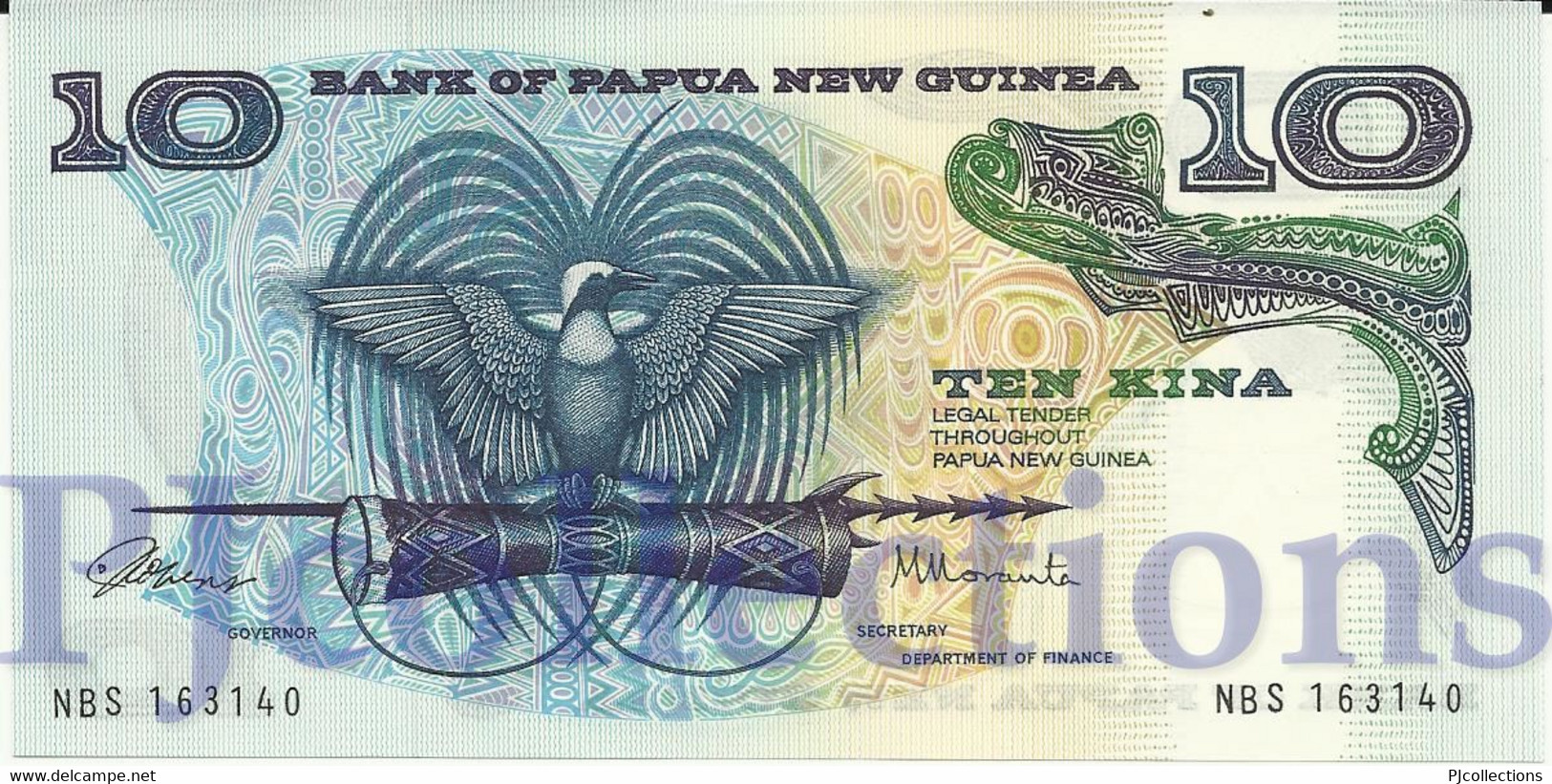 PAPUA NEW GUINEA 10 KINA 1985 PICK 7 UNC - Papua-Neuguinea