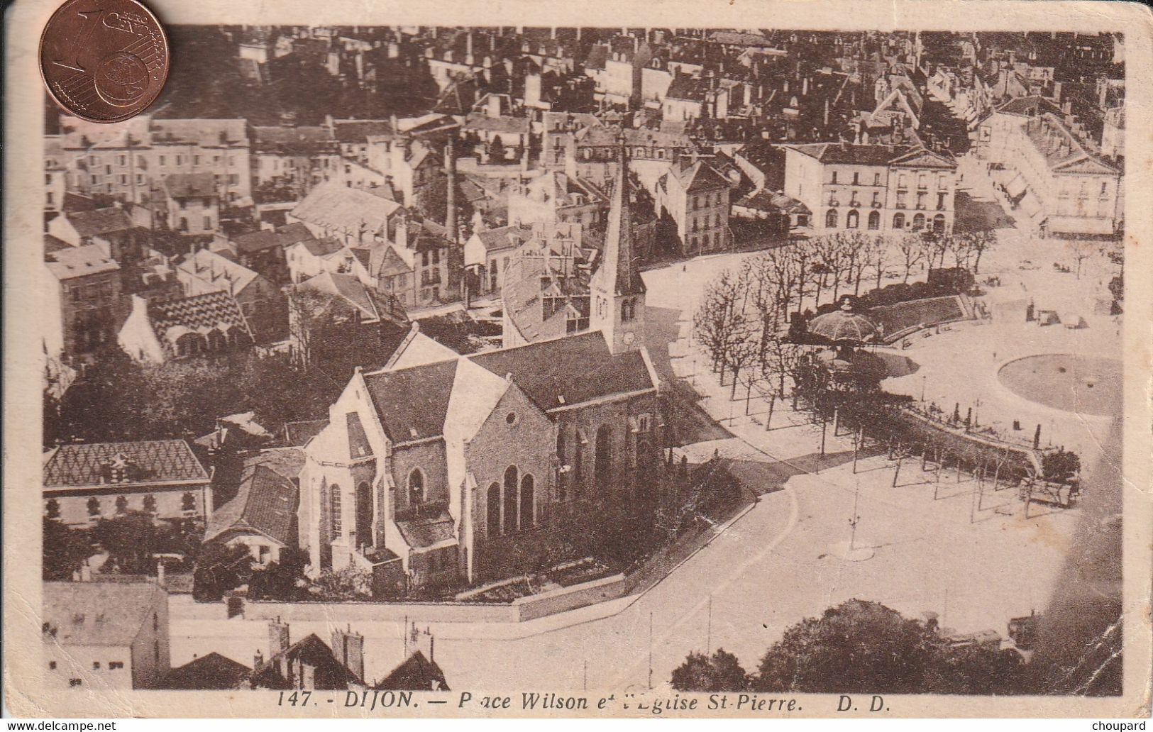 21 - Carte Postale Ancienne De DIJON     Vue Aérienne - Dijon