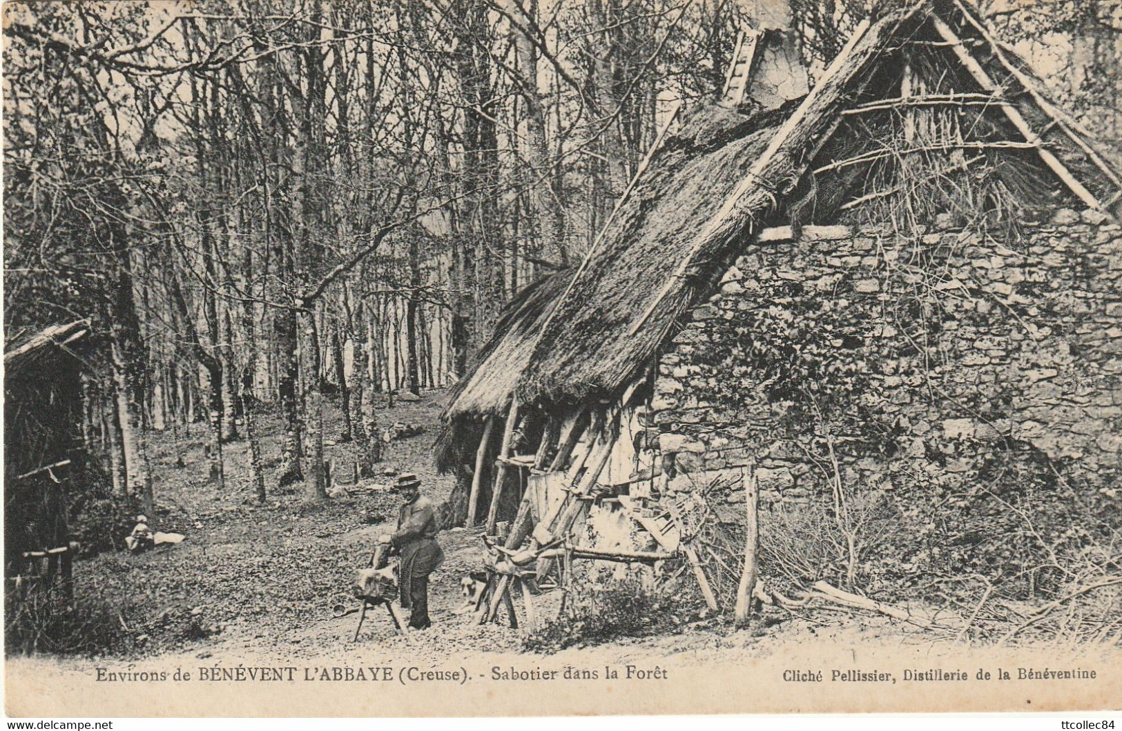 CPA-23-Environs De BENEVENT L'ABBAYE-Sabotier Dans La Forêt - Benevent L'Abbaye