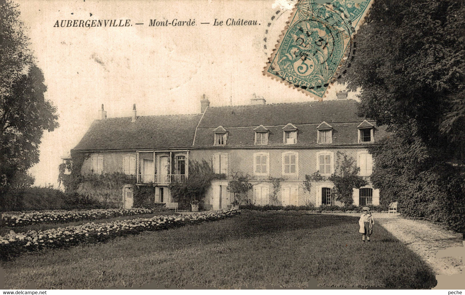N°101462 -cpa Aubergenville -le Château- - Aubergenville