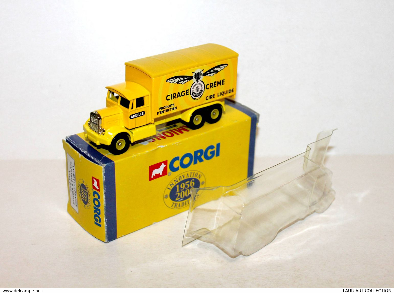 CORGI - CAMION LIVRAISON SCAMMELL 6 WHEELER, PUB ABEILLE CIRE, D'ANTAN 1956-2000 - AUTOMOBILE MINIATURE (2811.25) - Corgi Toys
