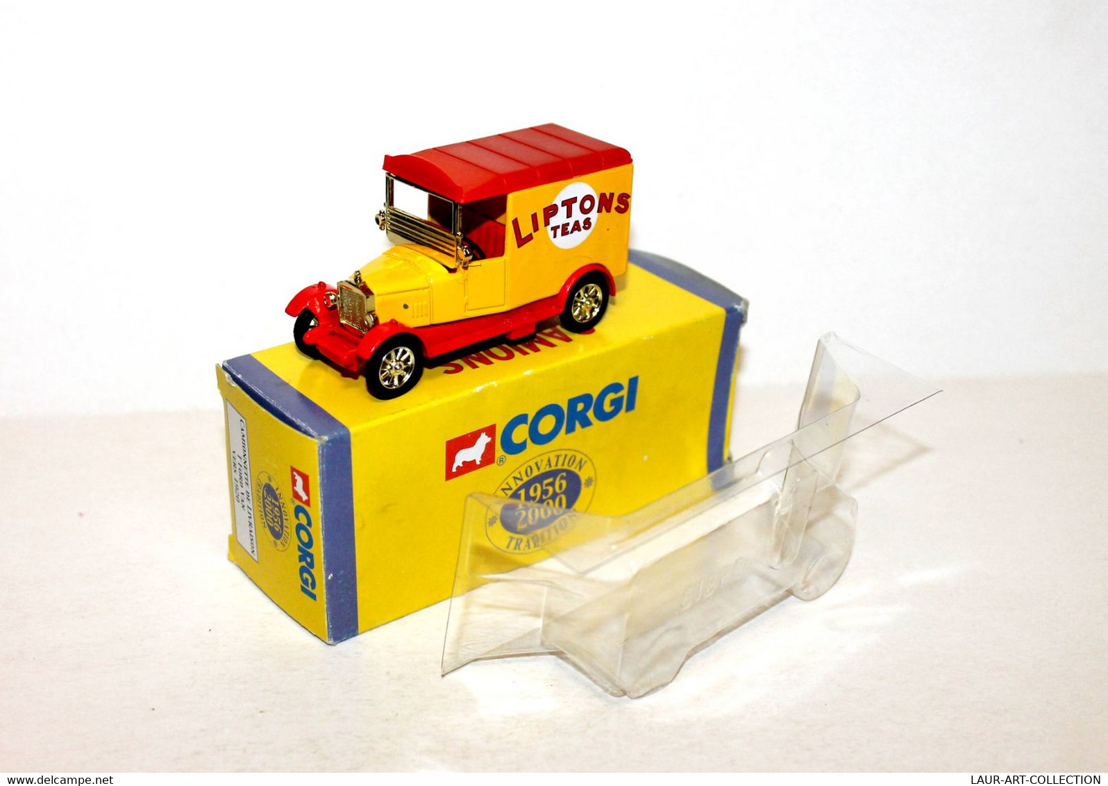 CORGI - CAMIONNETTE LIVRAISON T FORD VAN, PUB LIPTON TEA, CAMION ANTAN 1956-2000 - AUTOMOBILE MINIATURE (2811.27) - Corgi Toys