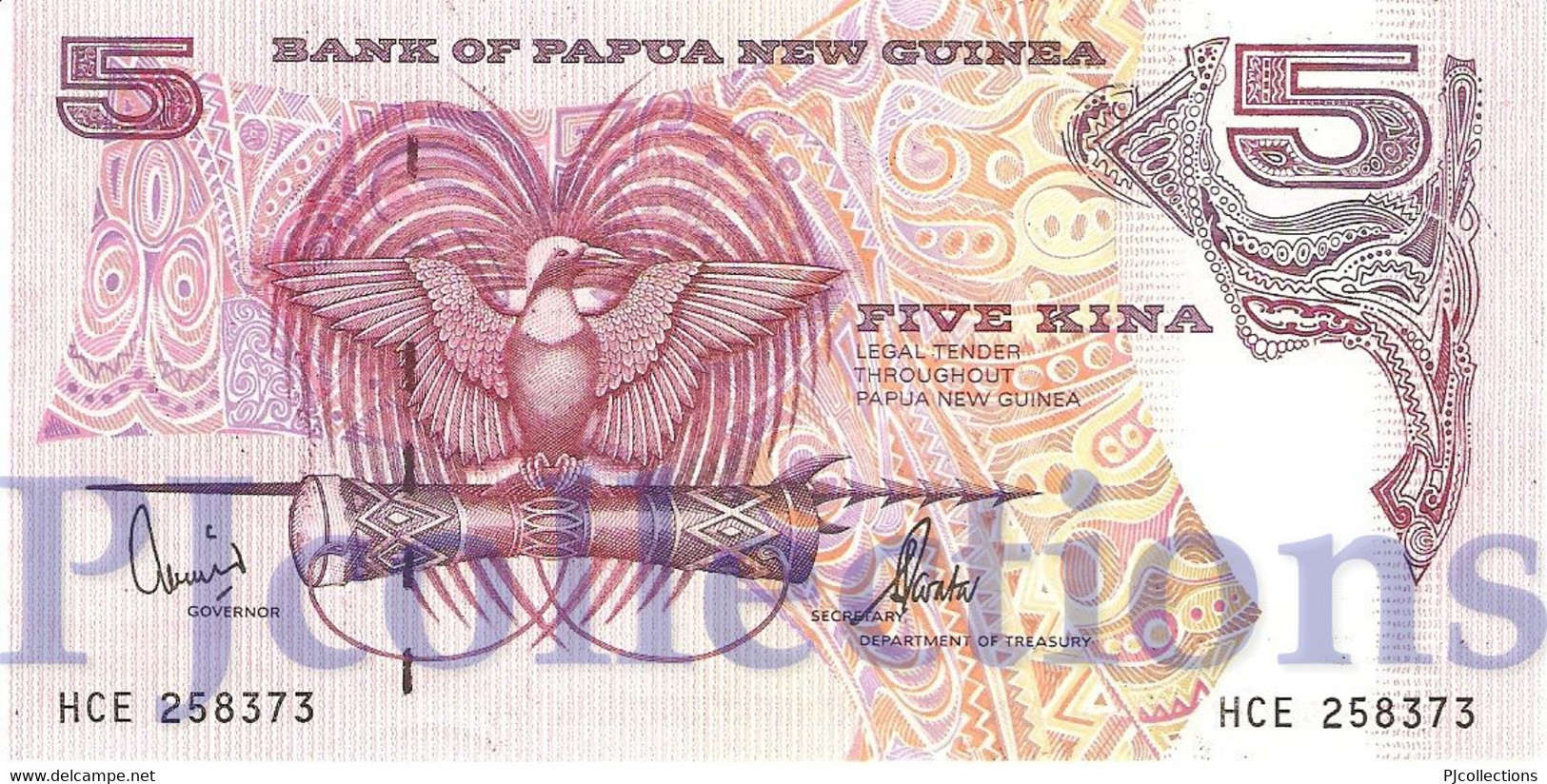 PAPUA NEW GUINEA 5 KINA 2000 PICK 13d UNC - Papouasie-Nouvelle-Guinée