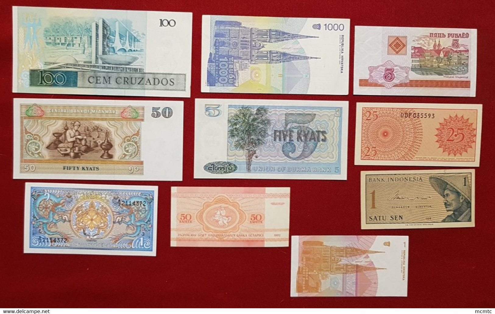 10 Billets Divers étrangers  - Billet  étranger - Other & Unclassified