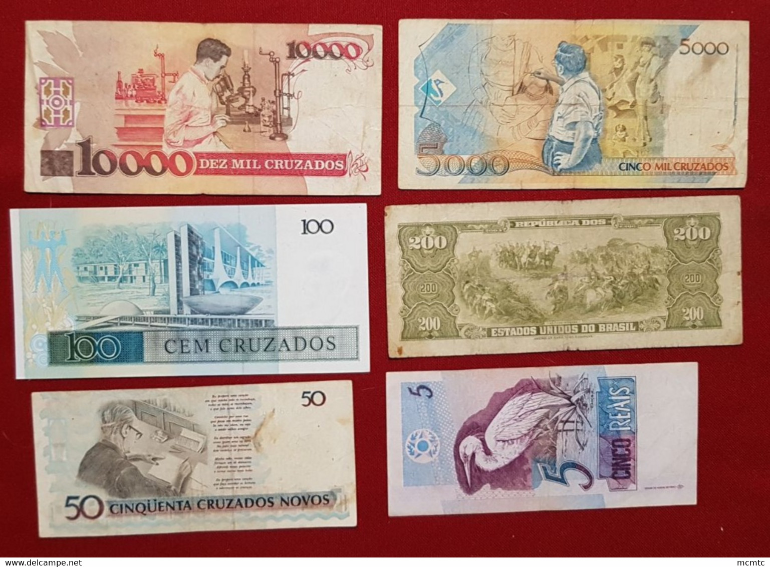 6 Billets  Bresil - Billet - Brasilien