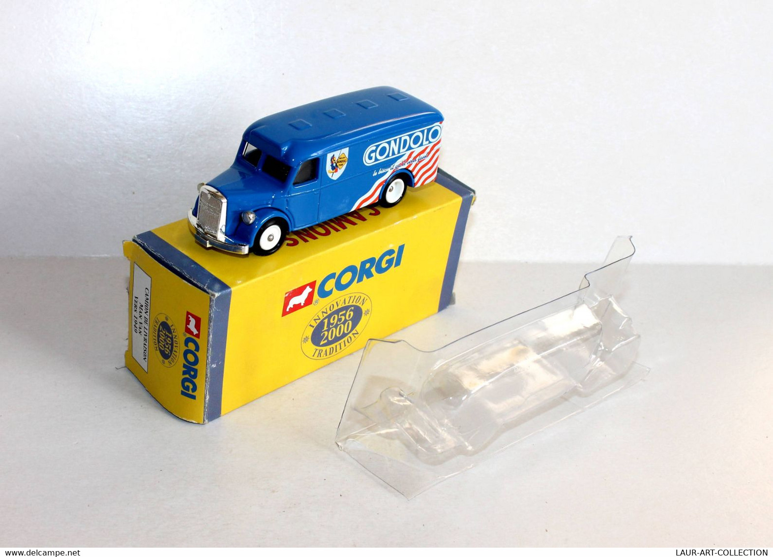 CORGI - CAMION DE LIVRAISON MAN VAN 1949, PUB GONDOLO, CAMIONS D'ANTAN 1956-2000 - AUTOMOBILE MINIATURE (2811.33) - Corgi Toys