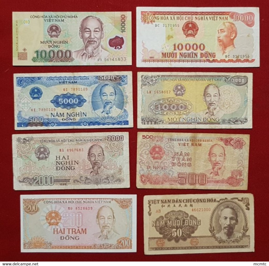 8 Billets   Viêt-Nam   - Billet - Vietnam