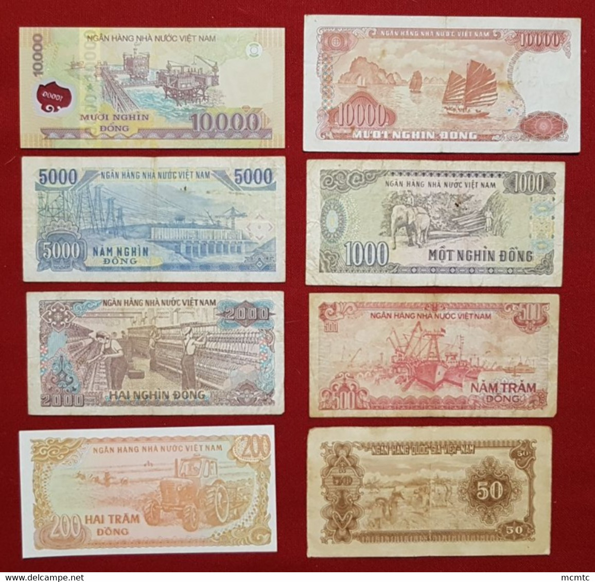 8 Billets   Viêt-Nam   - Billet - Vietnam